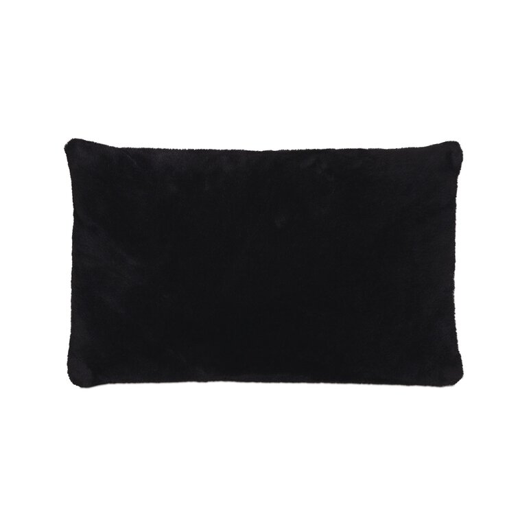 Faux fur oblong cheap pillow